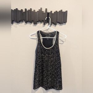 INC International Concepts Sequin Sparkle Razor Back Sleeveless Blouse